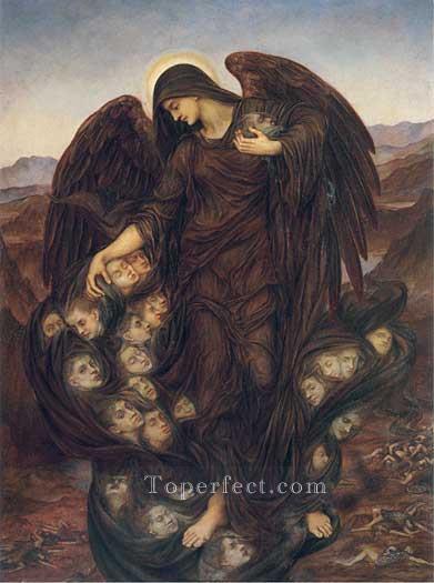 The Field of the Slain Pre Raphaelite Evelyn De Morgan Oil Paintings